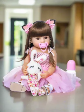 22" Realistic Reborn  Pink Princess Baby Doll