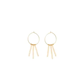 3 Drop XS Hoop Earring - PINK/GOLD