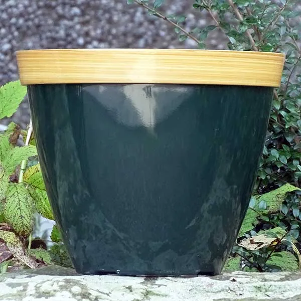 30cm Provence Basket British Racing Green Plant Pot