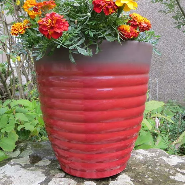 40cm Florence Planter Post Box Red Plant Pot