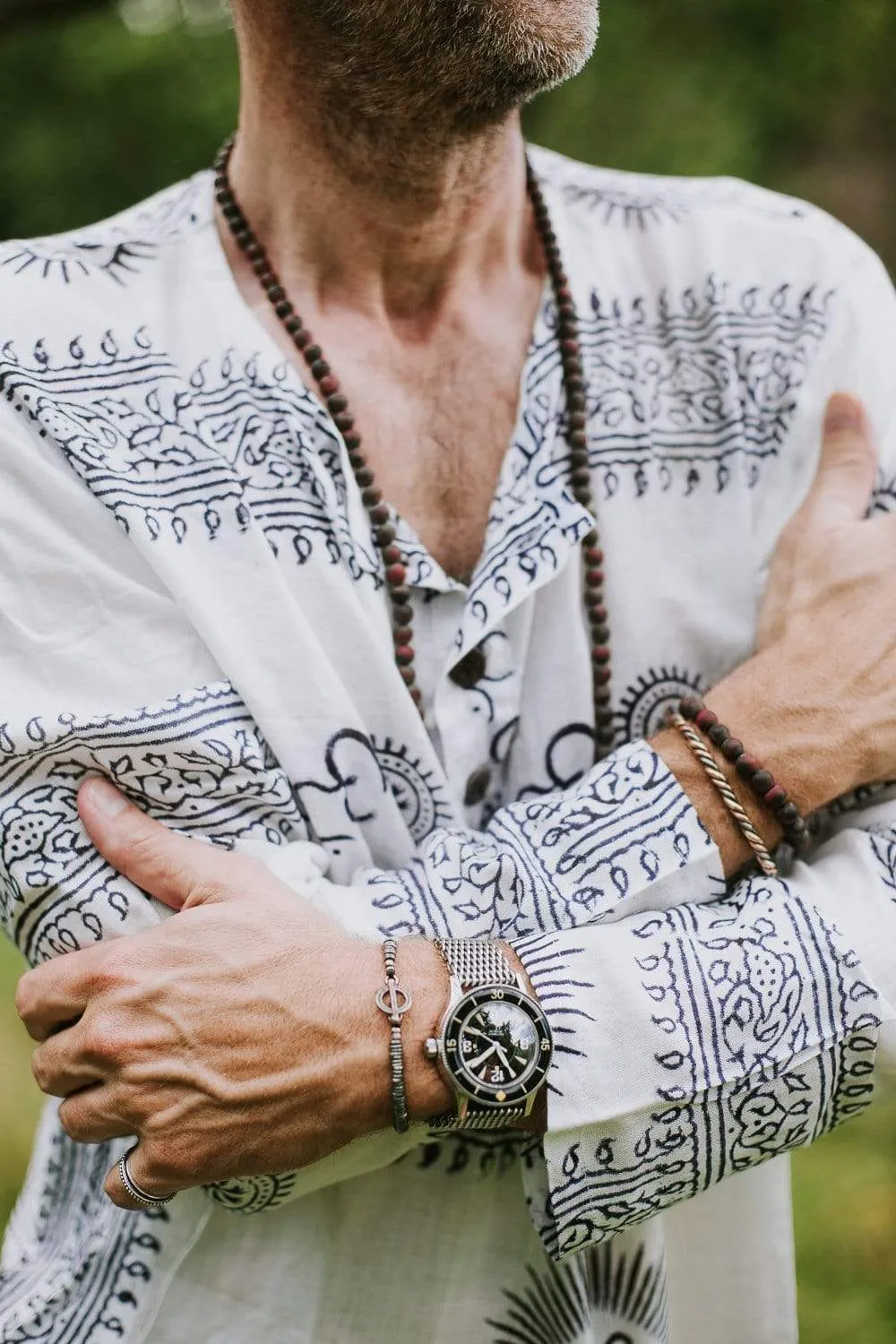 Aged Hill Tribe Silver Bracelet