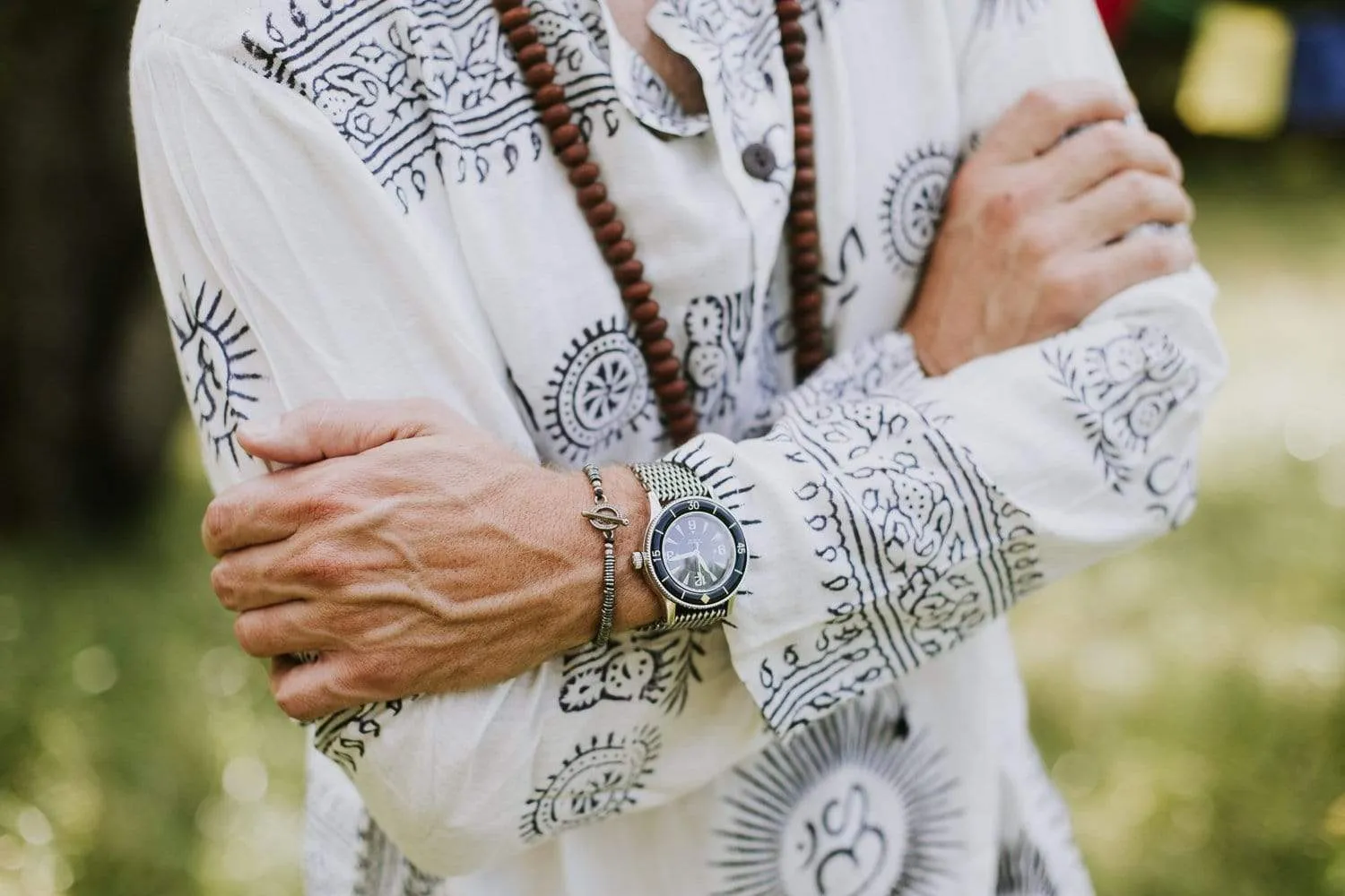 Aged Hill Tribe Silver Bracelet