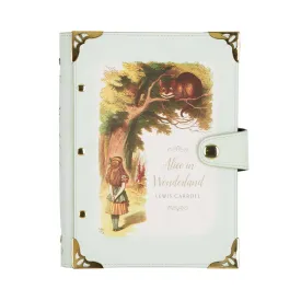 Alice in Wonderland Turquoise Refillable Ring Binder Notebook