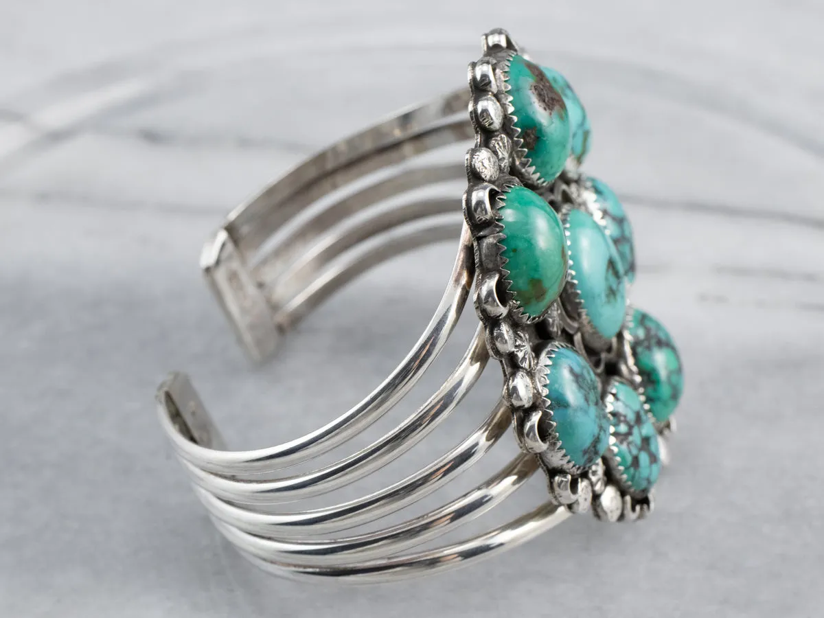 American Turquoise Sterling Silver Cuff Bracelet