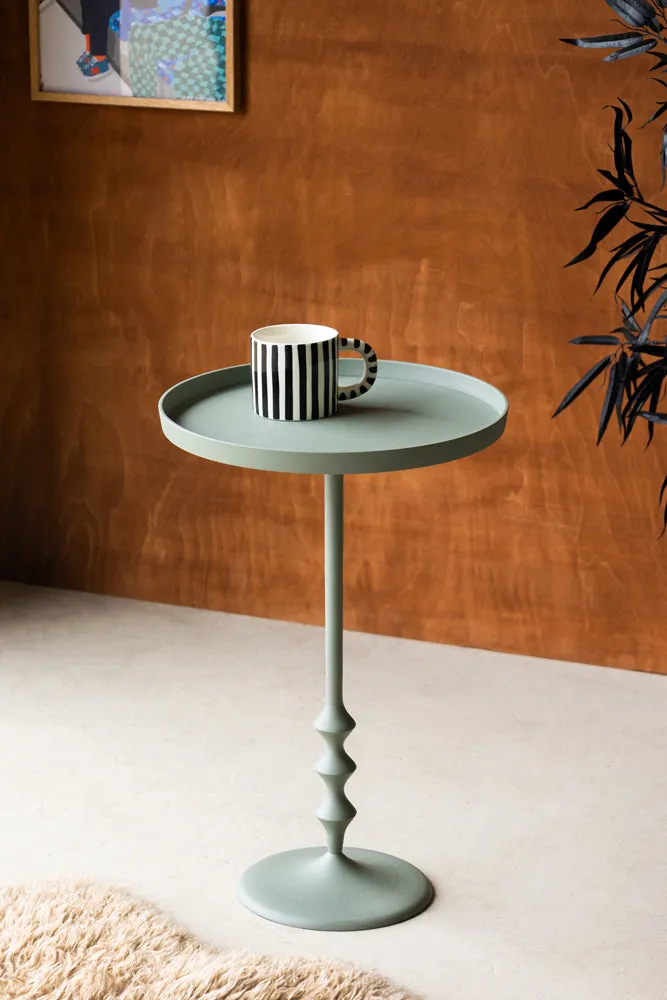 Anjou Metal Side Table - Sage Green