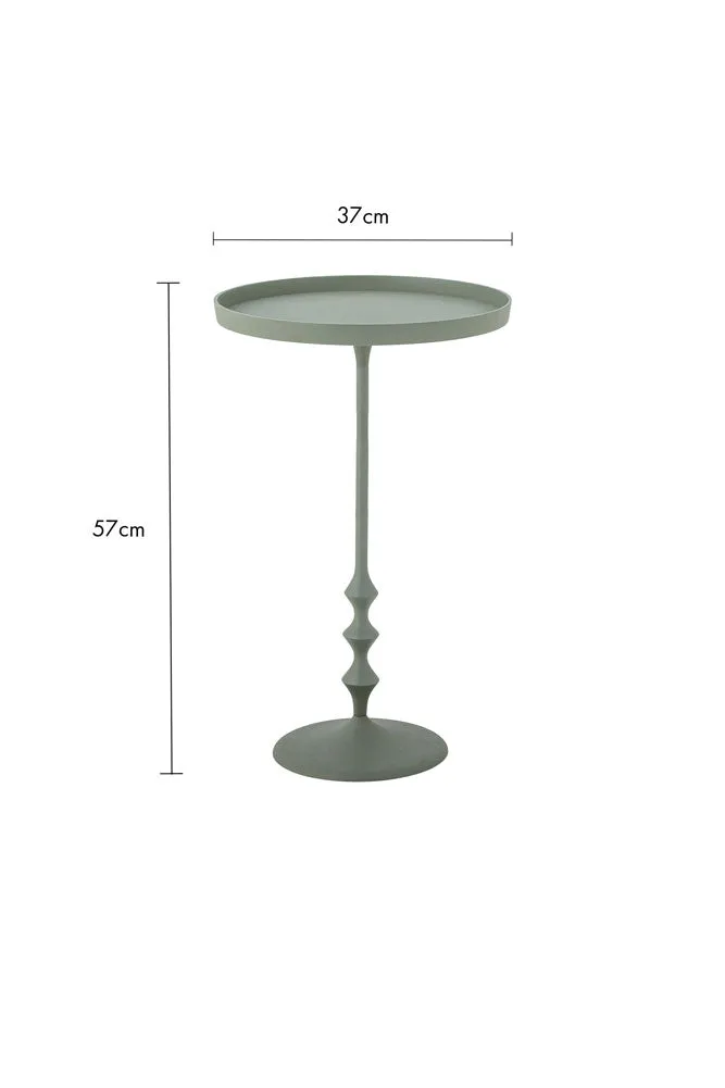 Anjou Metal Side Table - Sage Green