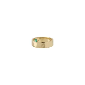 Annie 14K Gold Ring w. Green Emerald