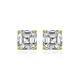 Asscher Cut Studs XL