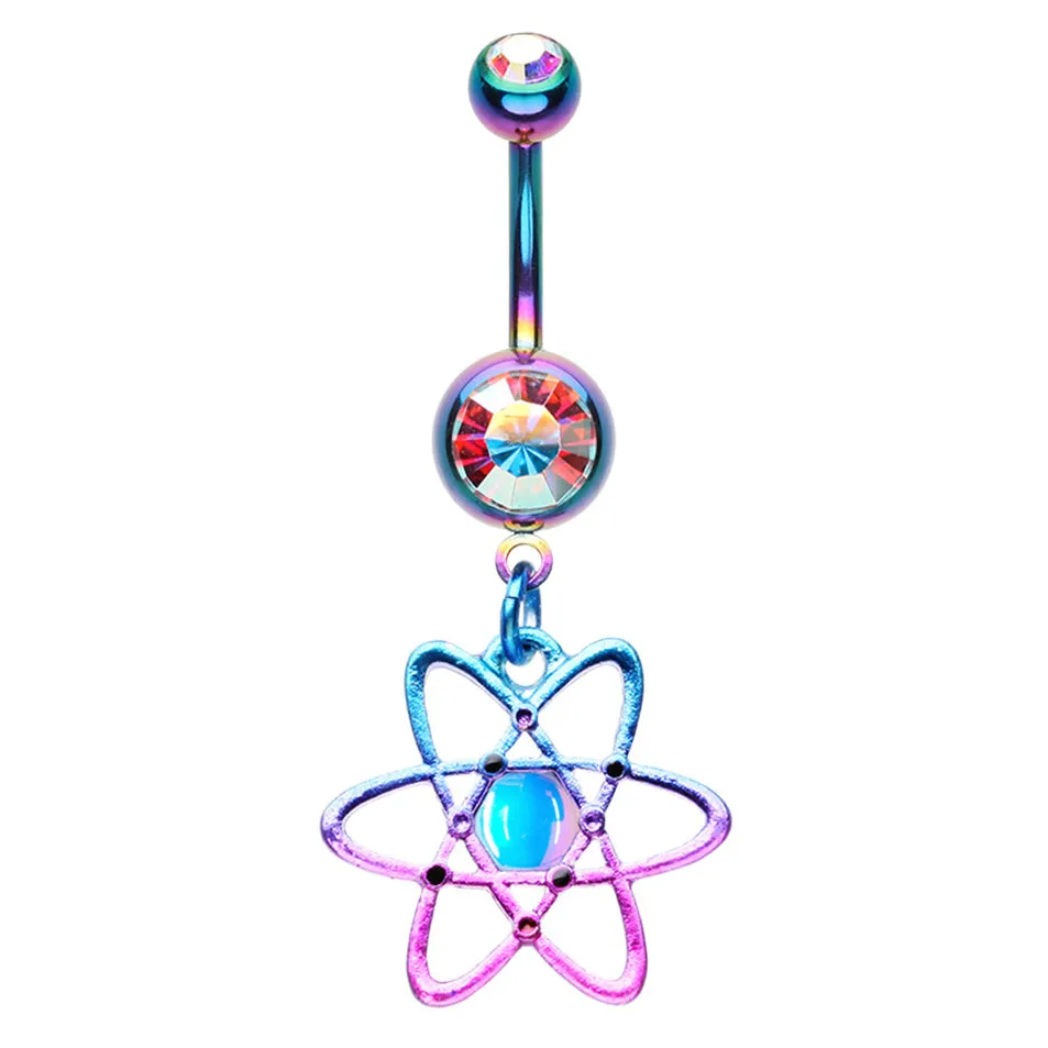 Atomic Atom Bomb Belly Dangle