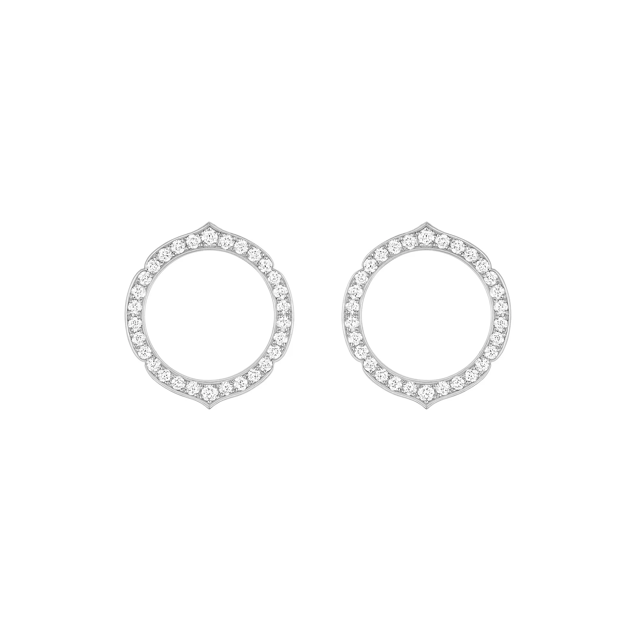 Aura - White Gold Diamond Earrings Small Model