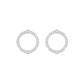 Aura - White Gold Diamond Earrings Small Model