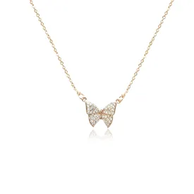 Butterfly Cubic Zirconia Necklace