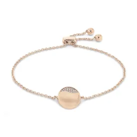 Calvin Klein Jewellery Carnation Gold Steel with Crystals Women's Chain Bracelet - 35000136