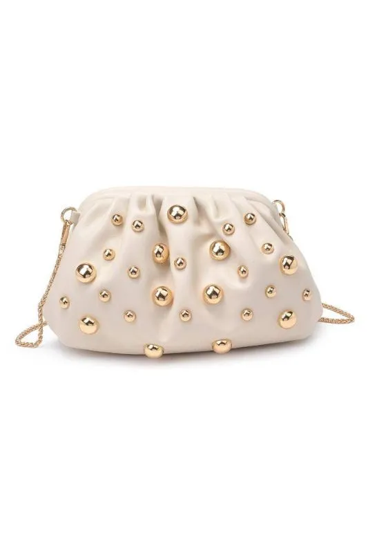 Carey Studded Clutch