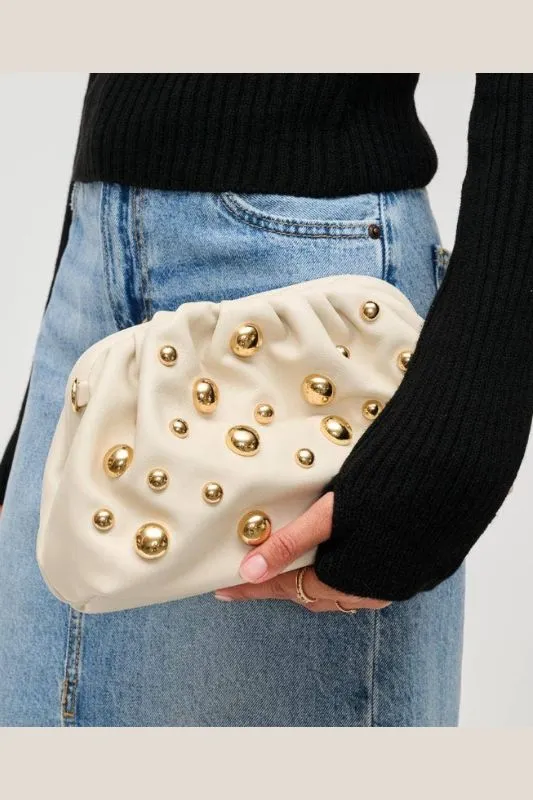 Carey Studded Clutch