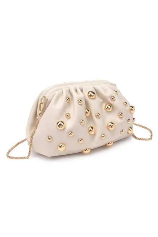 Carey Studded Clutch