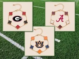 Clover Charms Gold Game Day Bracelet