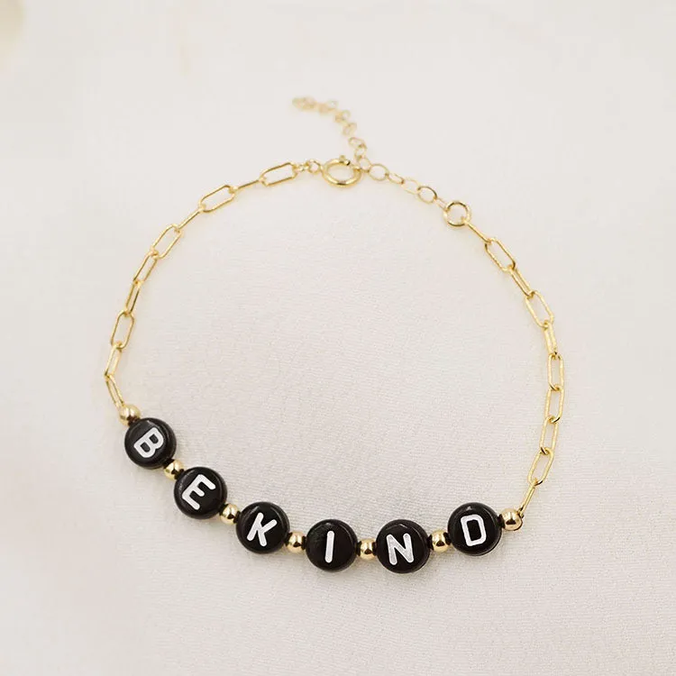 Custom Beaded Word Bracelet