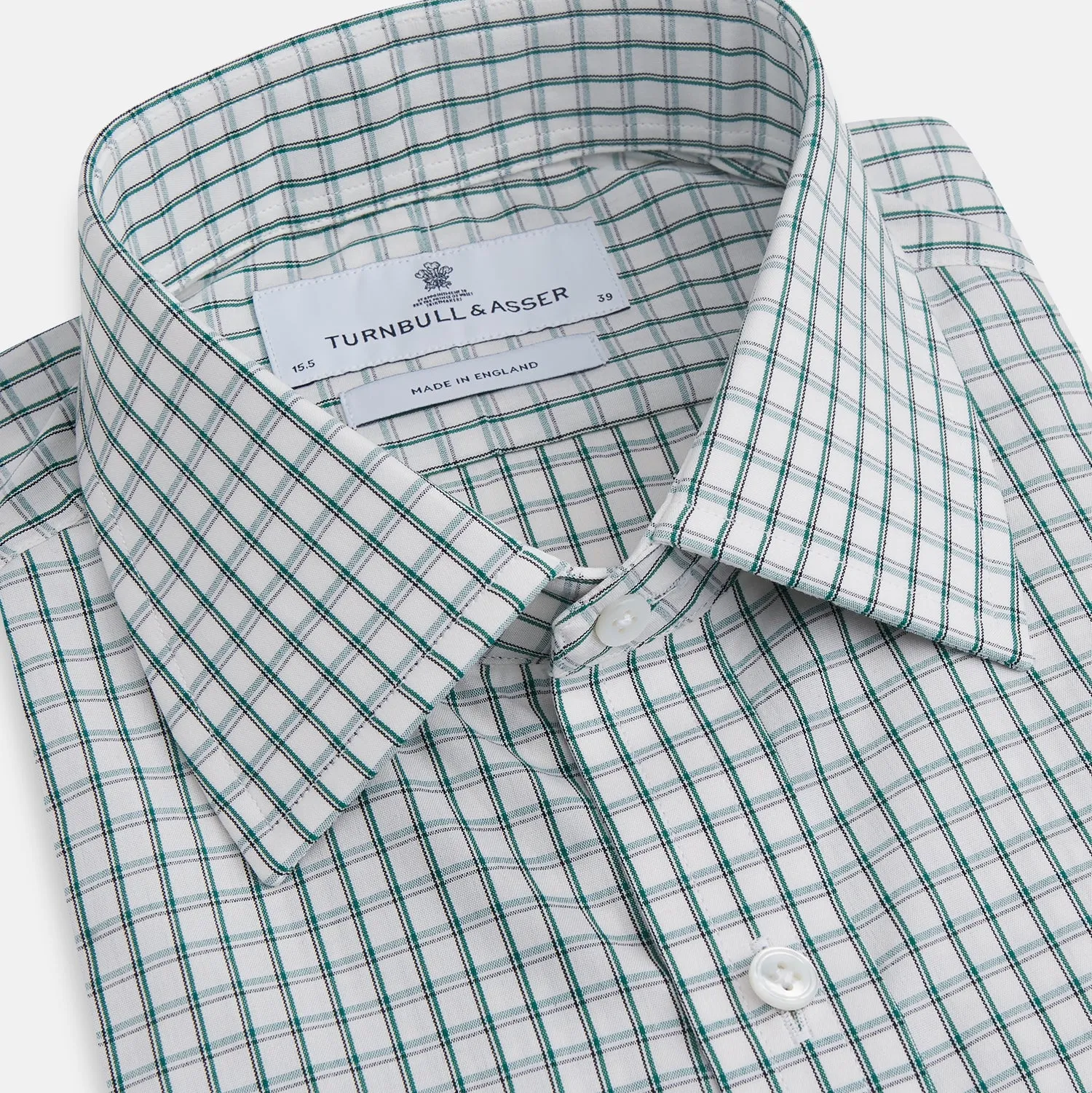 Dark Green Tattersall Check Mayfair Shirt