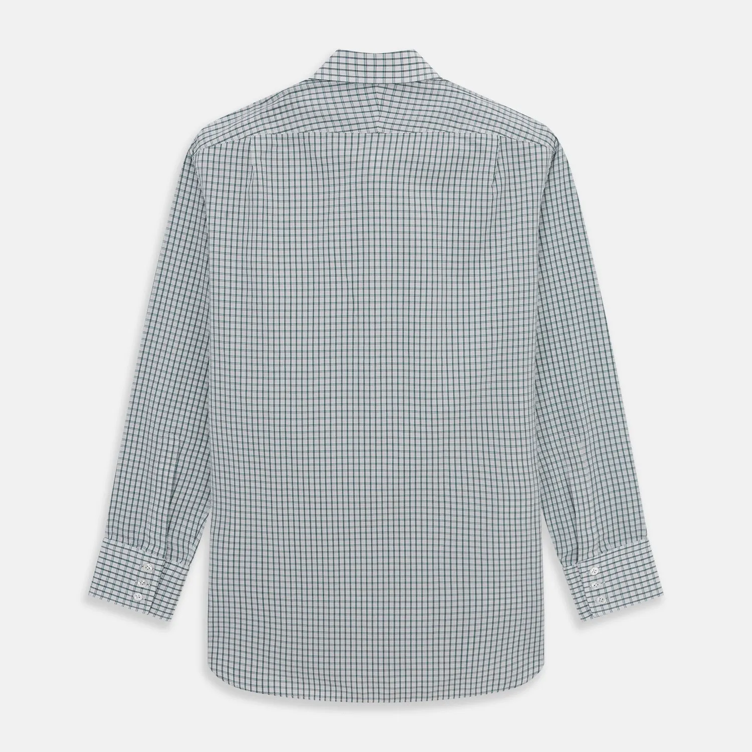 Dark Green Tattersall Check Mayfair Shirt