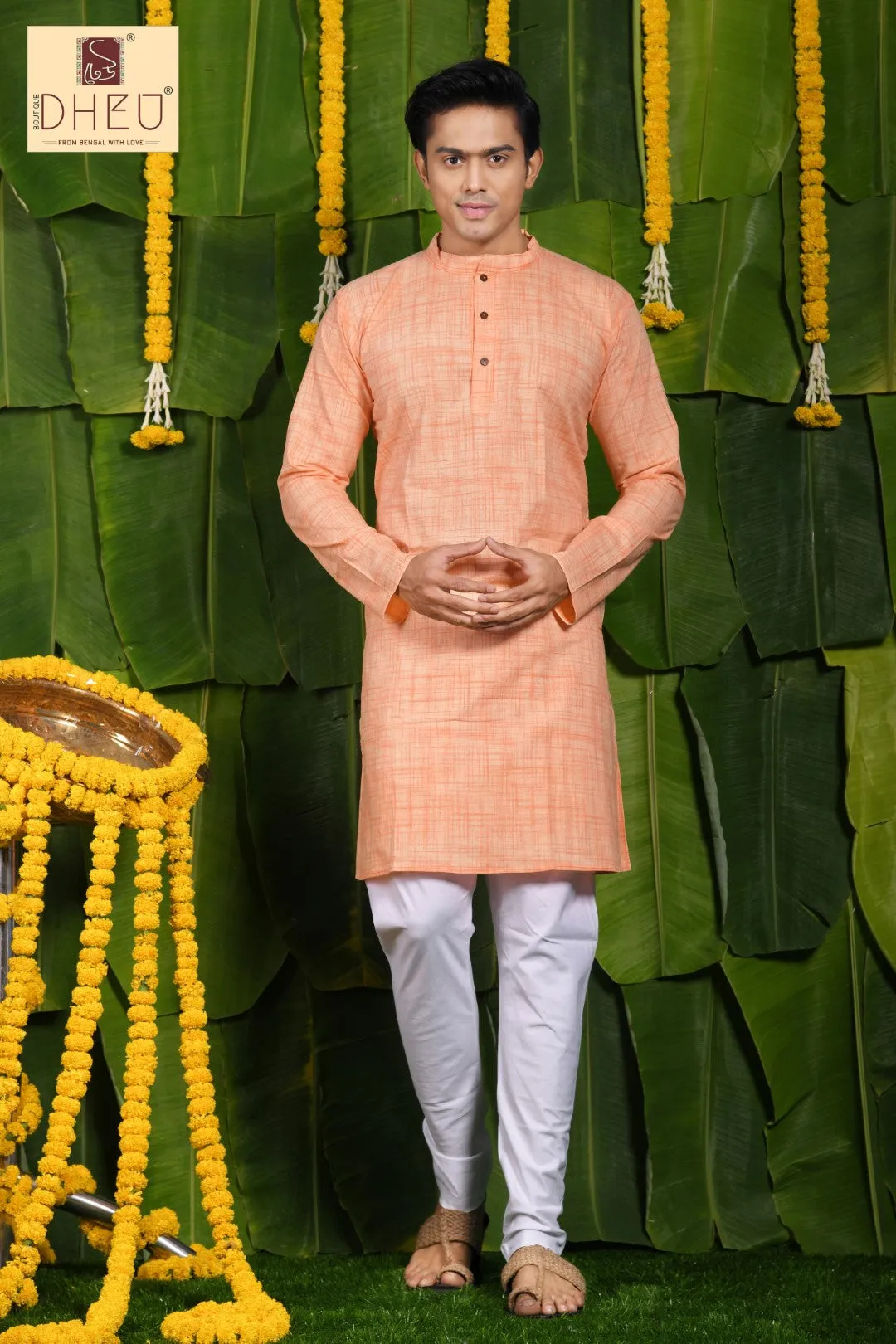 Dheu Pure Khadi Cotton Men's Kurta