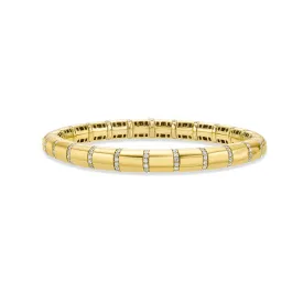 Diamond Stretch Bangle Bracelet (1.45 ct.) in 14K Gold