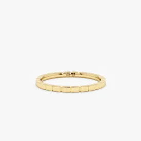 Fluted Design Wedding Ring, Jette