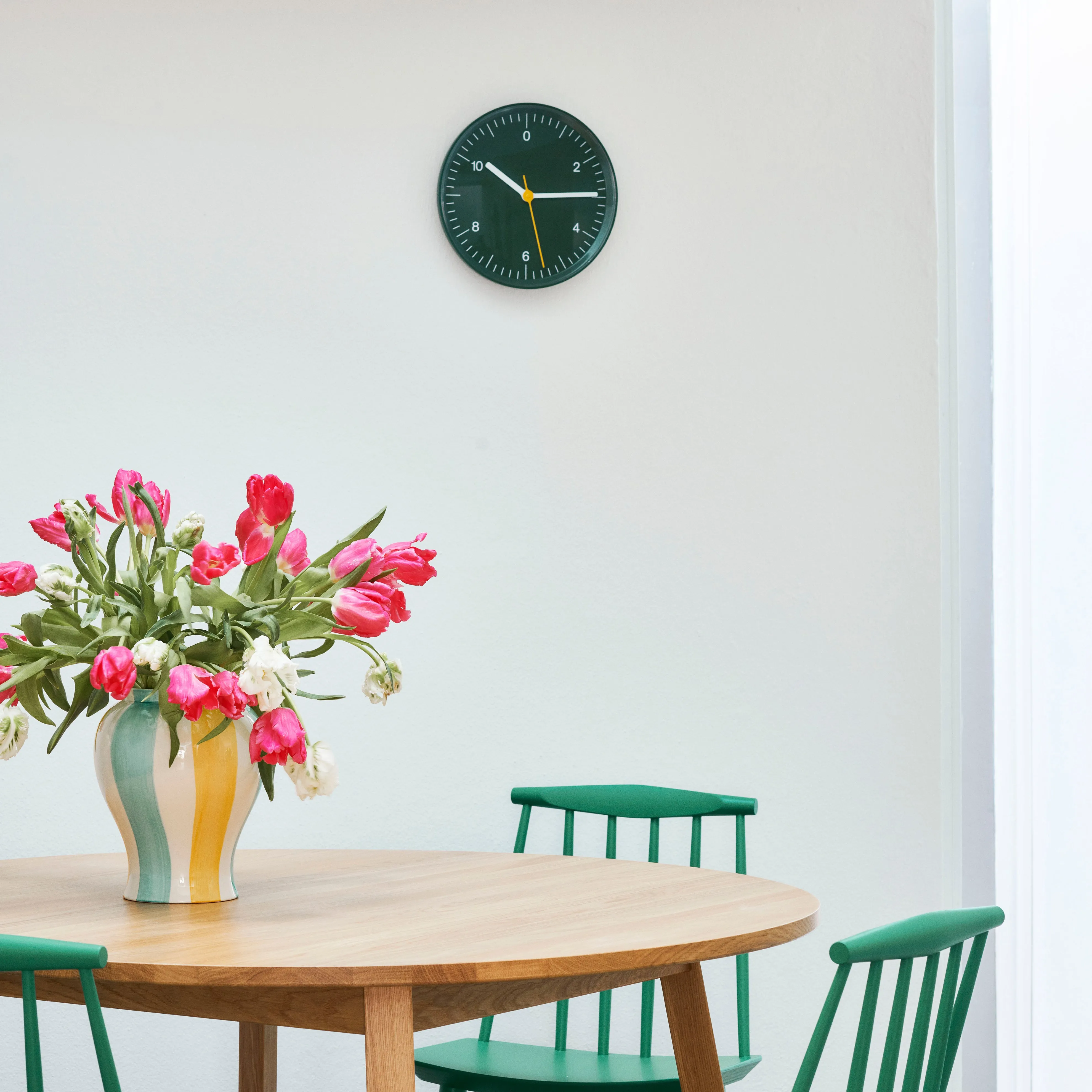 Green Wall Clock