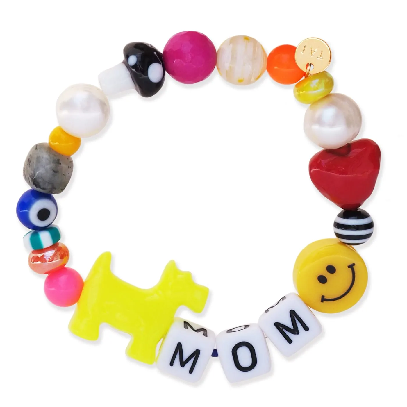 Handmade Beaded MOM Bracelet