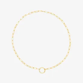 Harper Round Charm Chain Choker