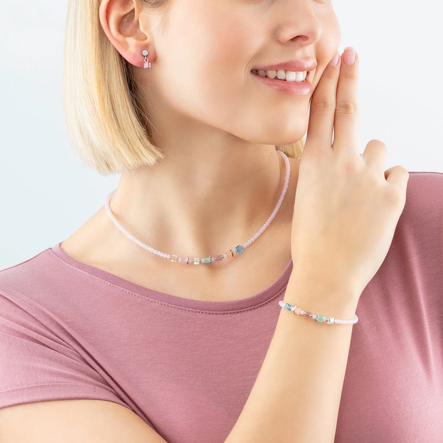 Joyful Colours earrings pink multicolour