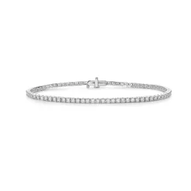 Lab Grown Diamond Tennis Bracelet (2.00 ct.) 2.40mm 4-Prongs Setting in 14K Gold