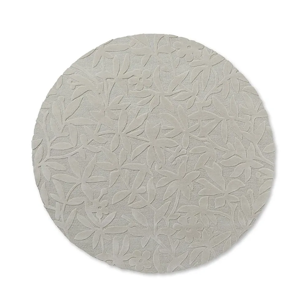 Laura Ashley Cleavers Round Rug - Natural