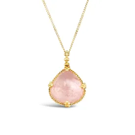 Morganite Teardrop Necklace