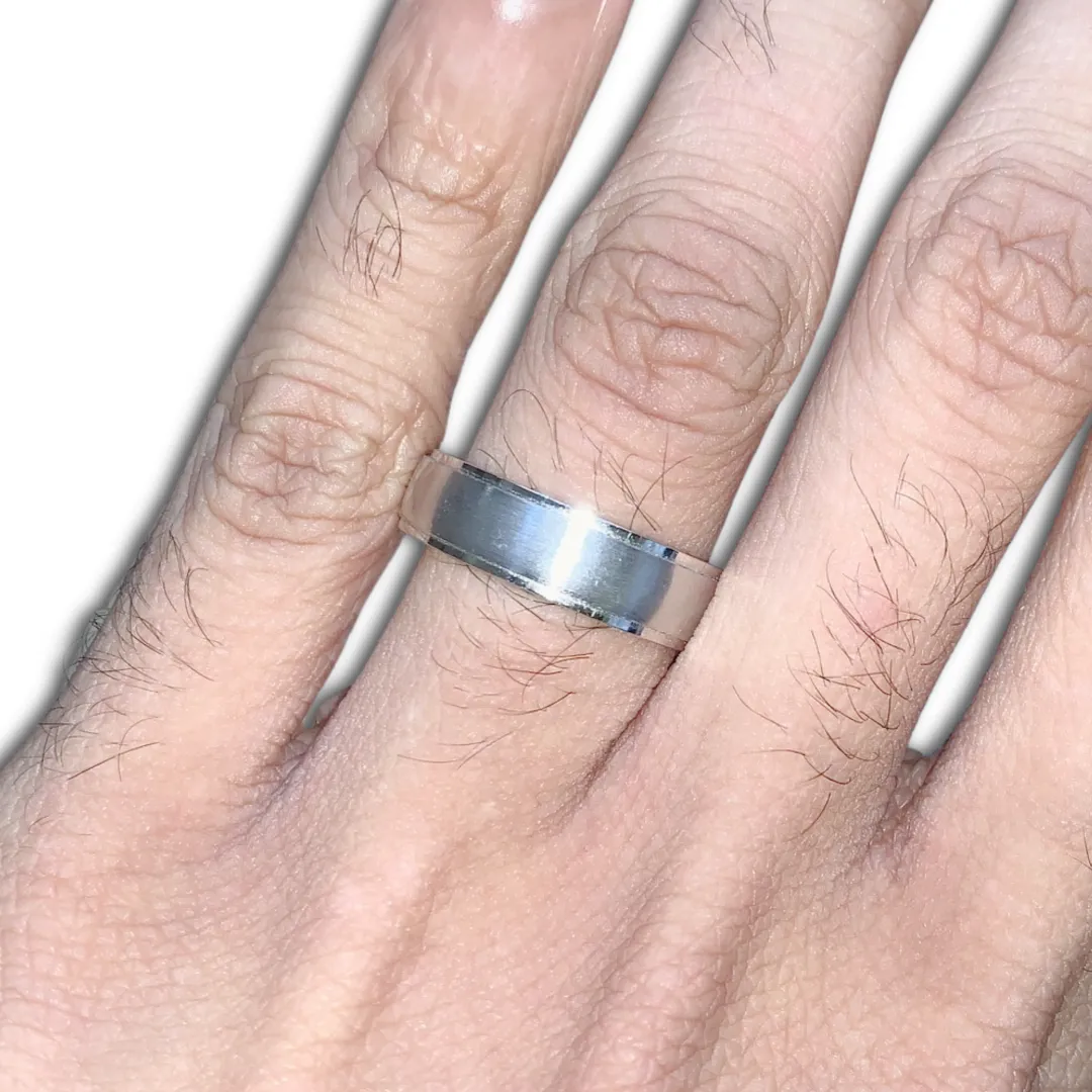 Polished & Brushed Wedding Band