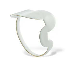 Proportions I - bracelet with enamel - white