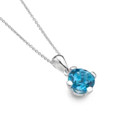 Sea Gem Blue Topaz Pendant