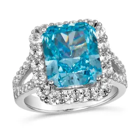 Serenity Aquamarine Cocktail Ring