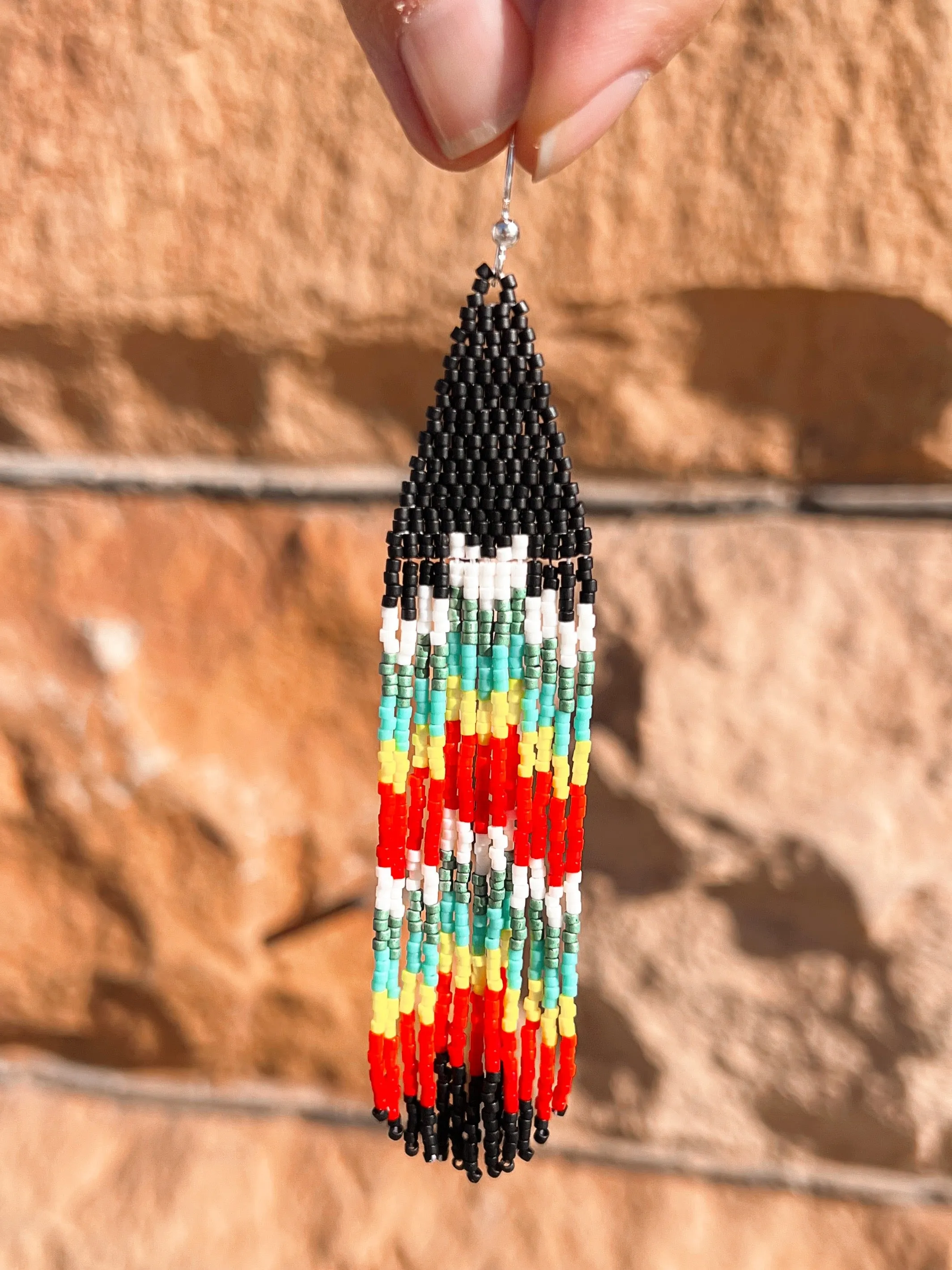 Texarkana Duster Handbeaded Earrings