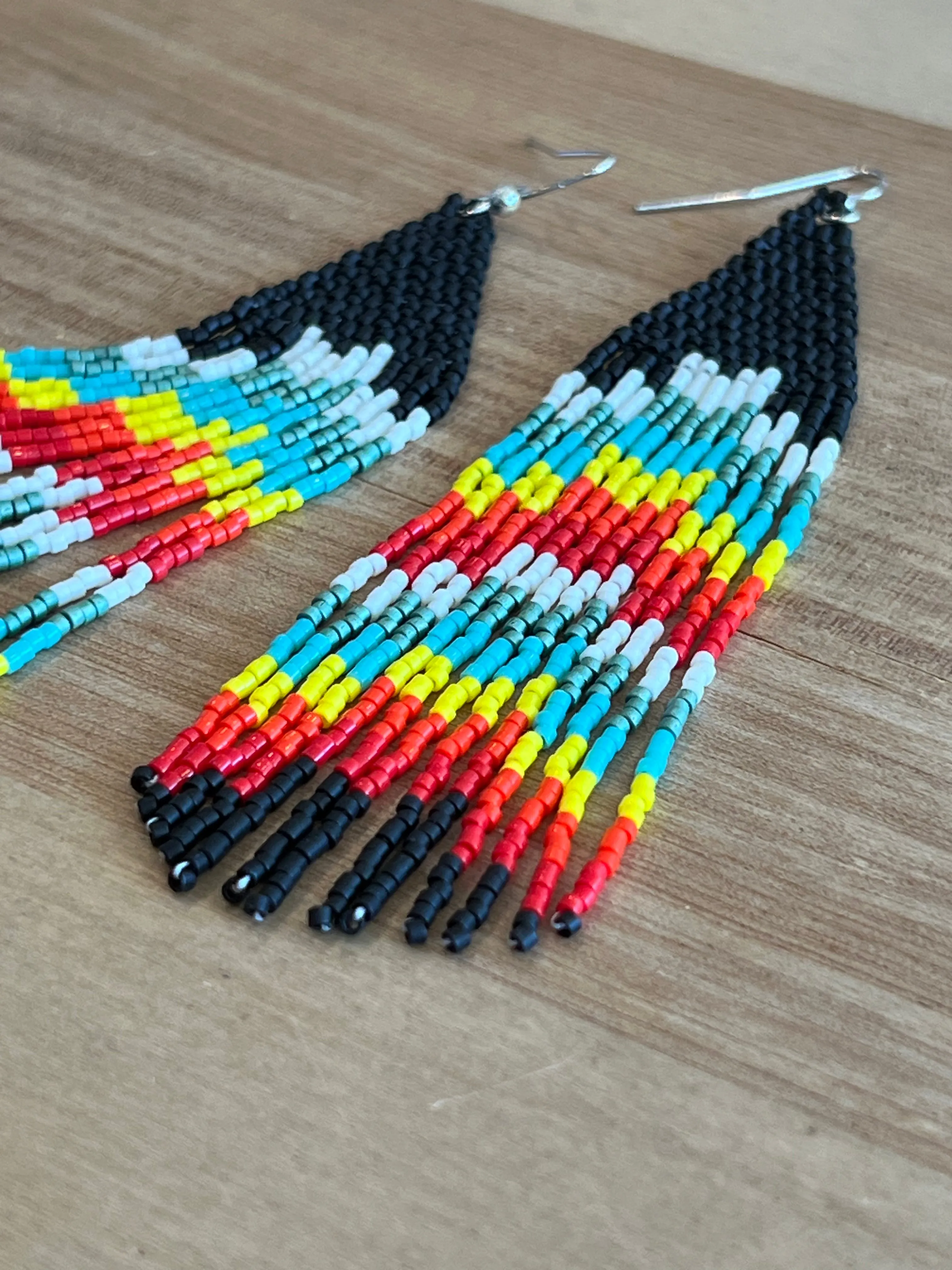 Texarkana Duster Handbeaded Earrings