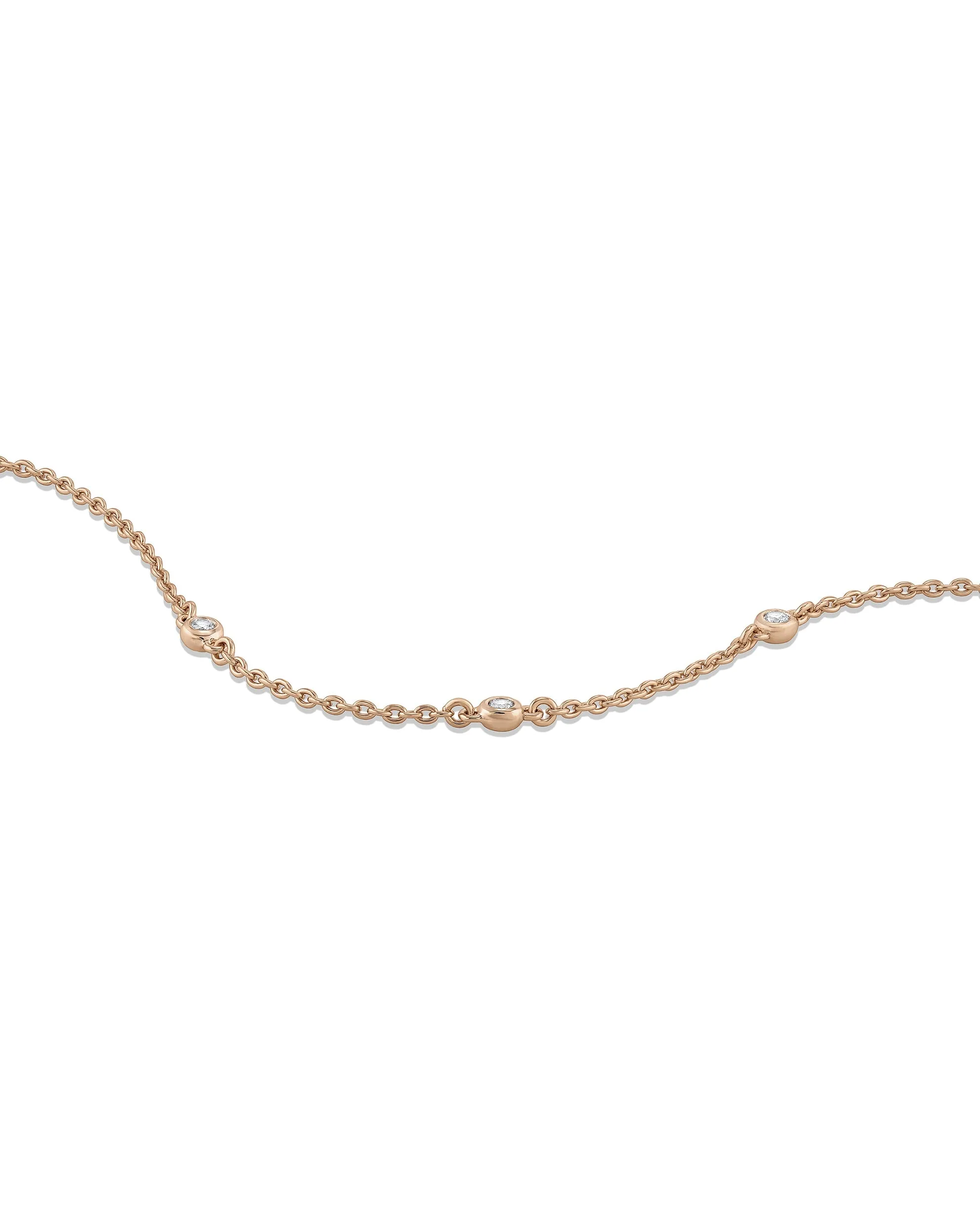 The Sapphire Trio Bracelet - Rose Gold