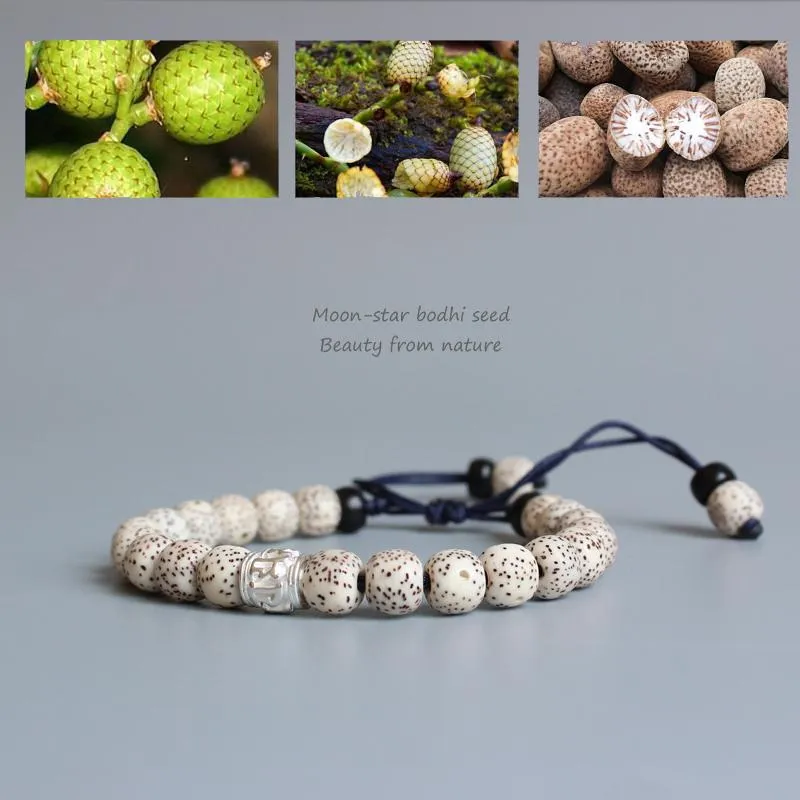 Tibetan Buddhist Handmade Moon-Star Bodhi Seed Bracelet