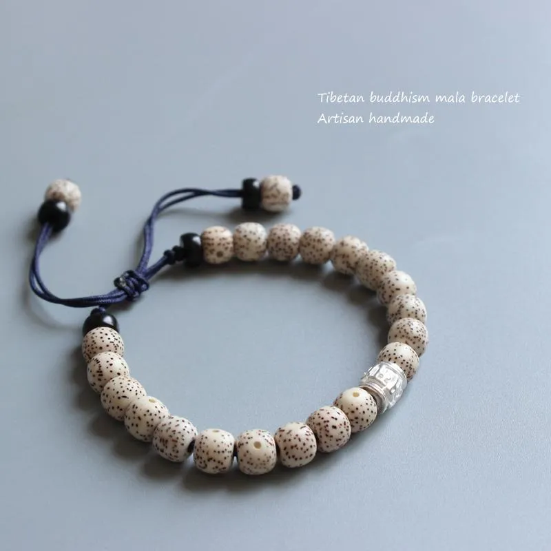 Tibetan Buddhist Handmade Moon-Star Bodhi Seed Bracelet